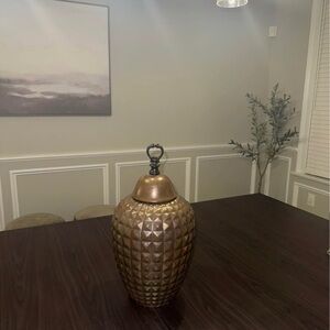 Elegant Bronze Decorative Jar